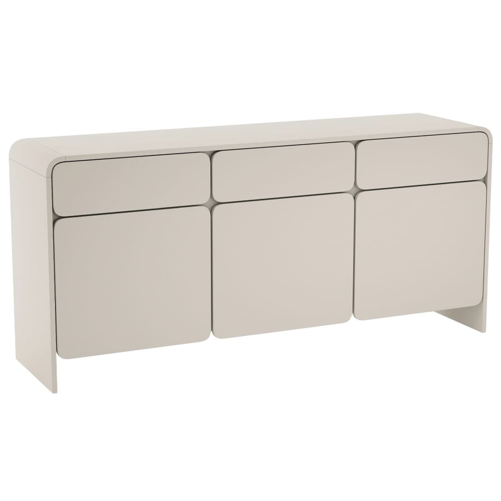 Selsey Sideboard 3-türig mit 3 Schubladen, Kaschmirgrau, 156 cm style modern Taupe Spanplatte