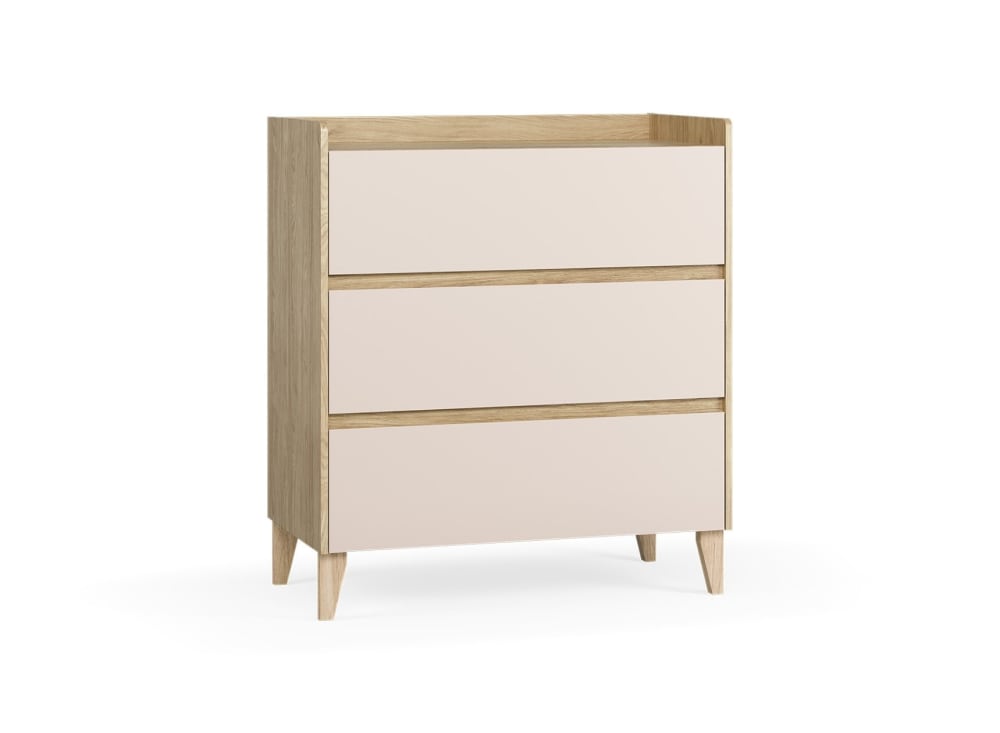 Commode 3 tiroirs Chêne et Sable