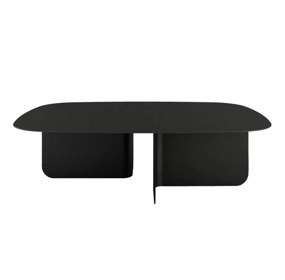 Table basse en acier noir