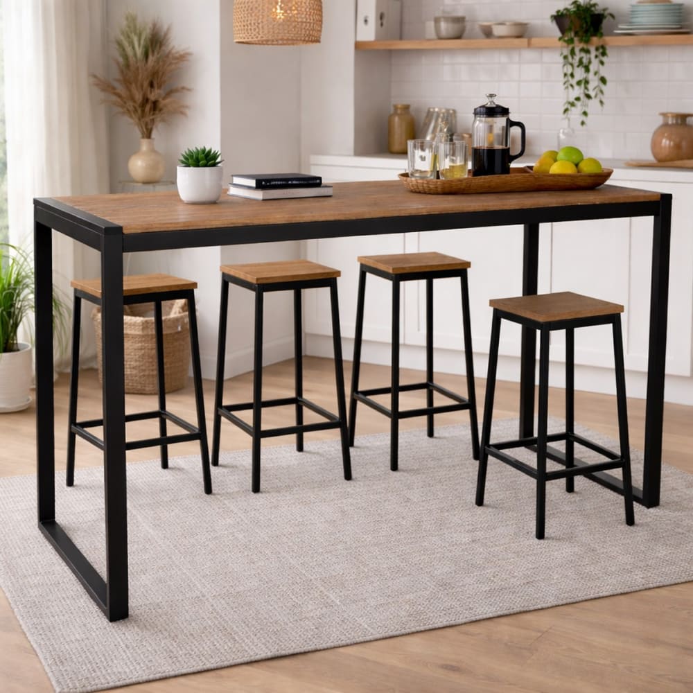 Mange debout en acier et bois massif