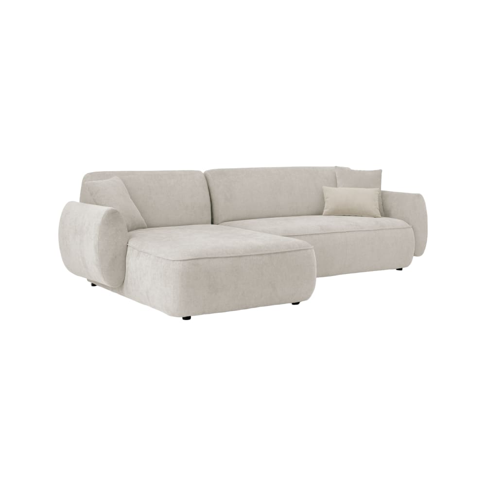 Canapé angle gauche 5 places naturel