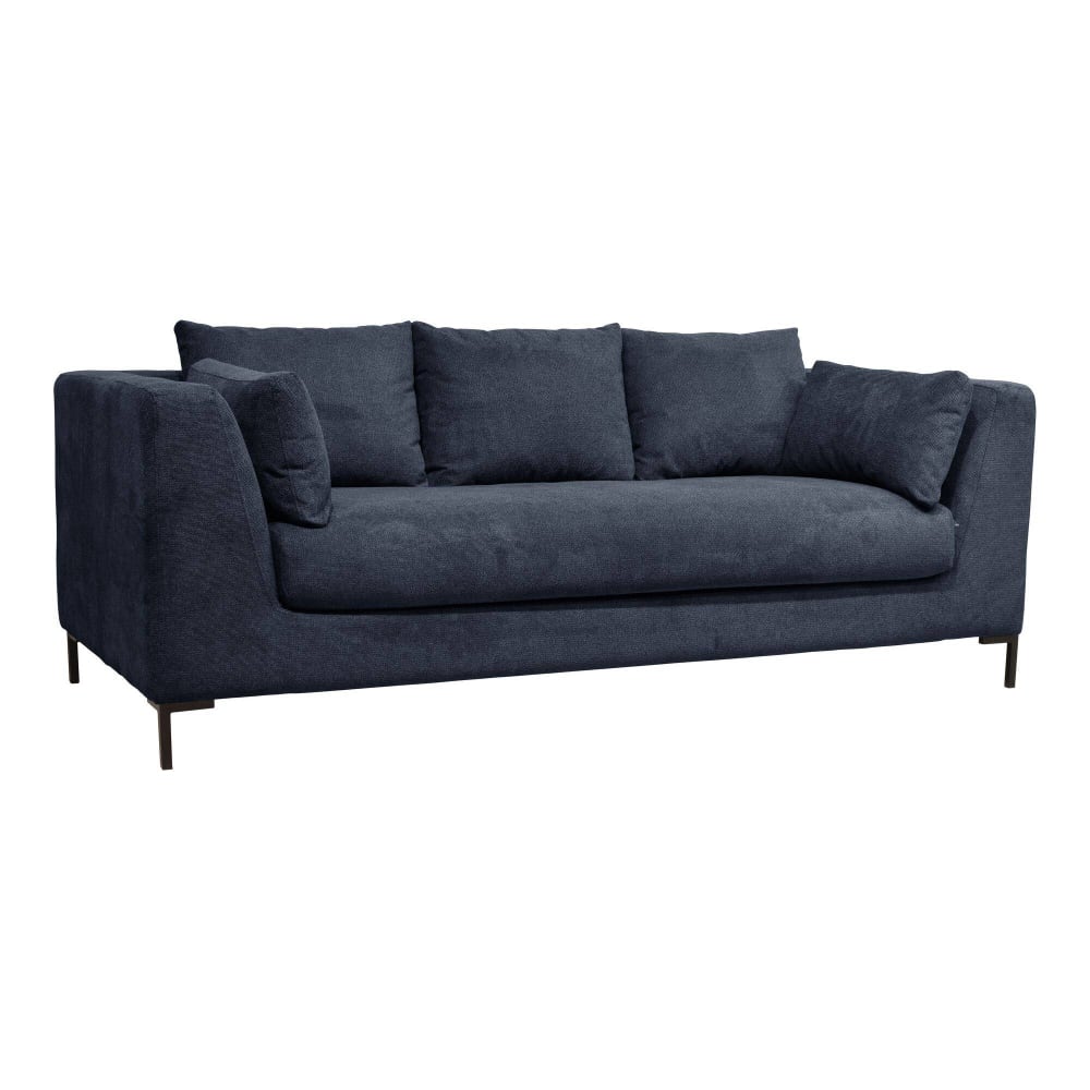 Canapé en tissu 3 places bleu marine