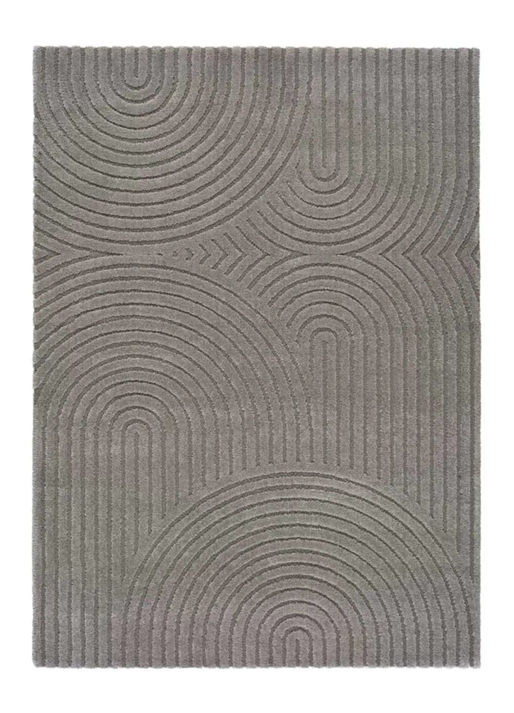 Tapis à relief scandinave gris 120x170 cm