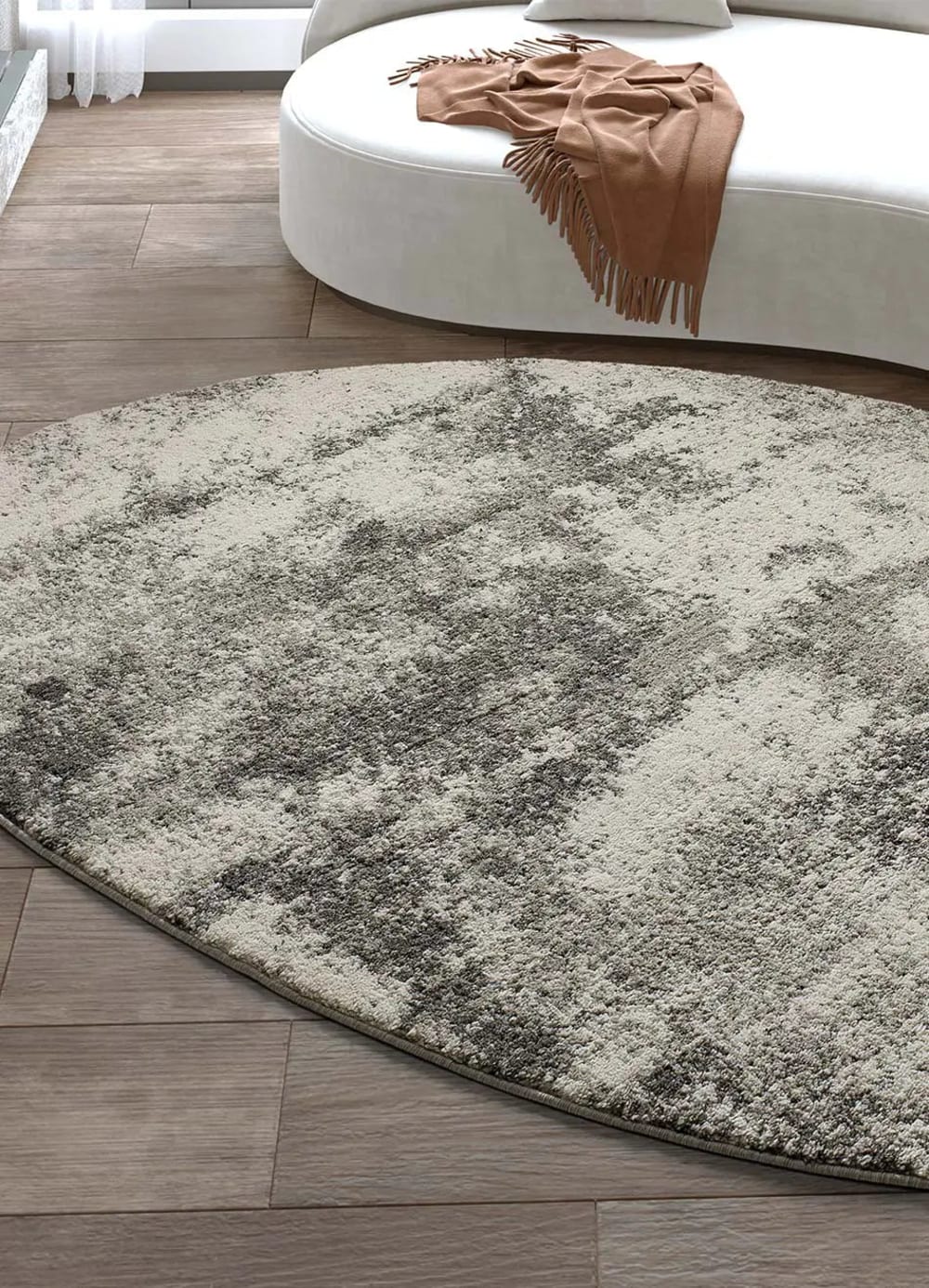 Tapis abstrait gris 194x290 cm — vue 3