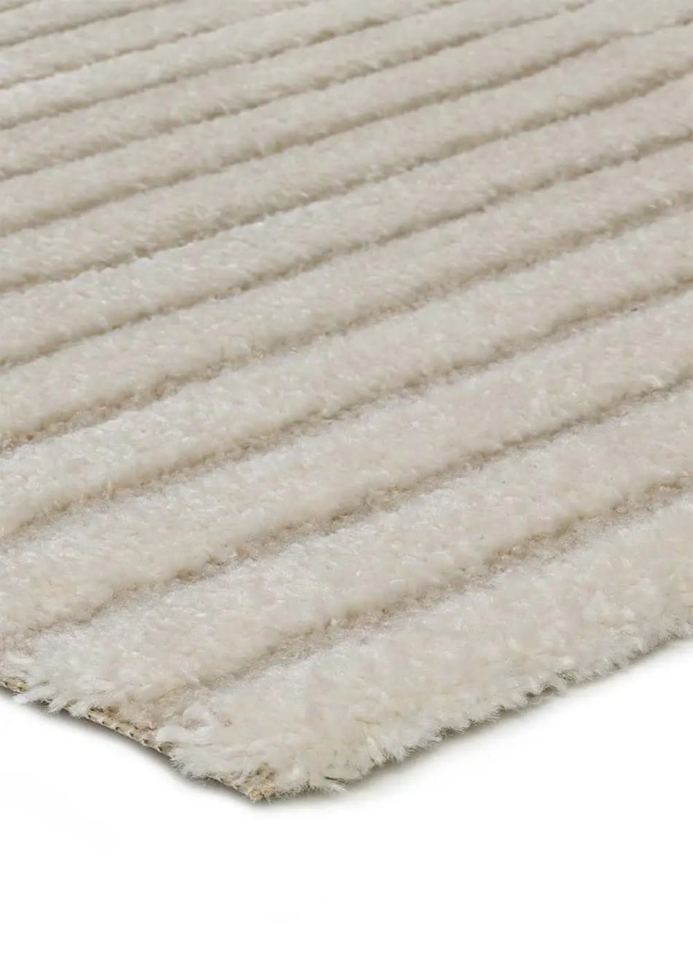 Tapis à relief scandinave blanc 80x150 cm — vue 4