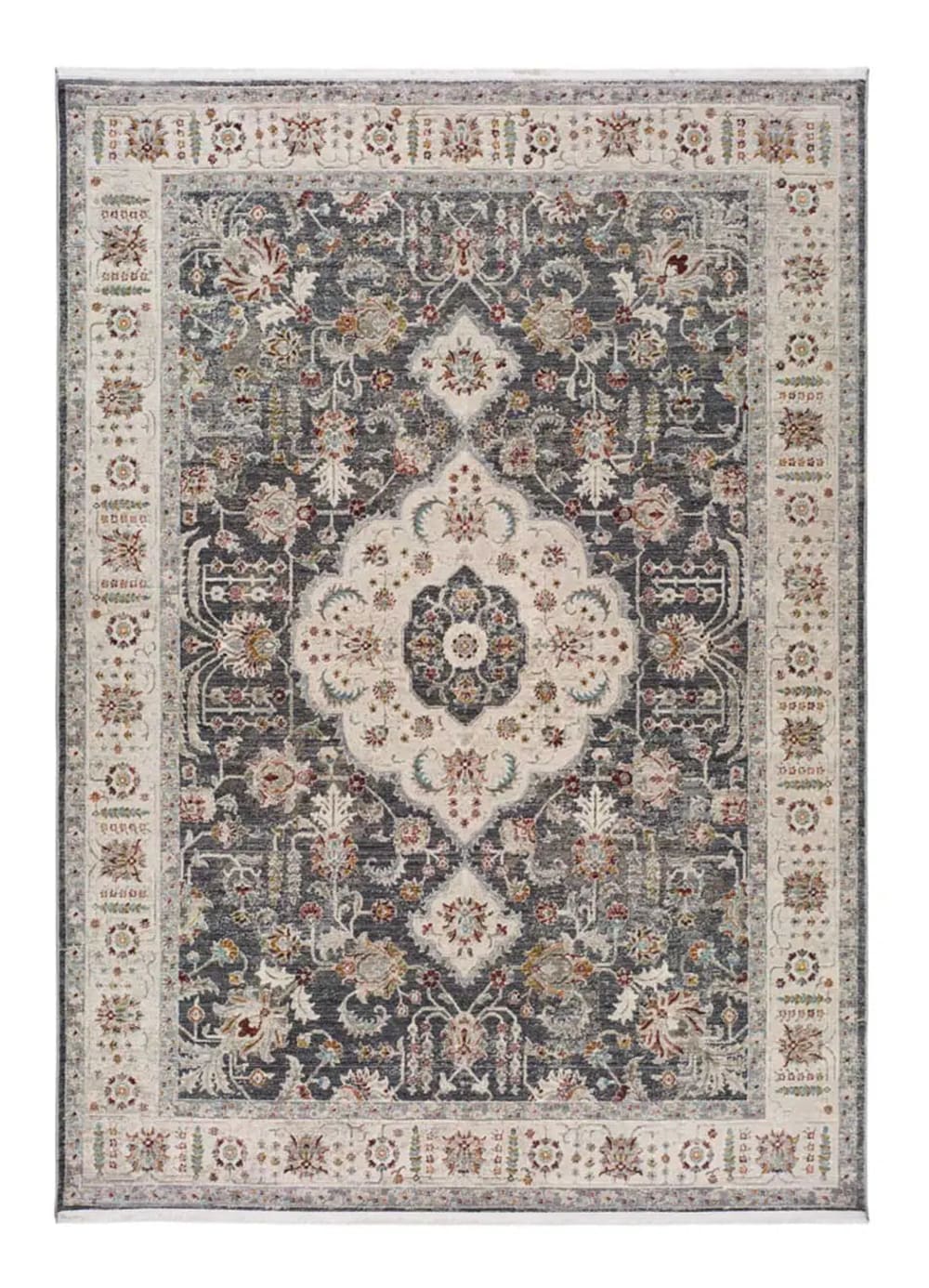 Tapis vintage oriental - gris