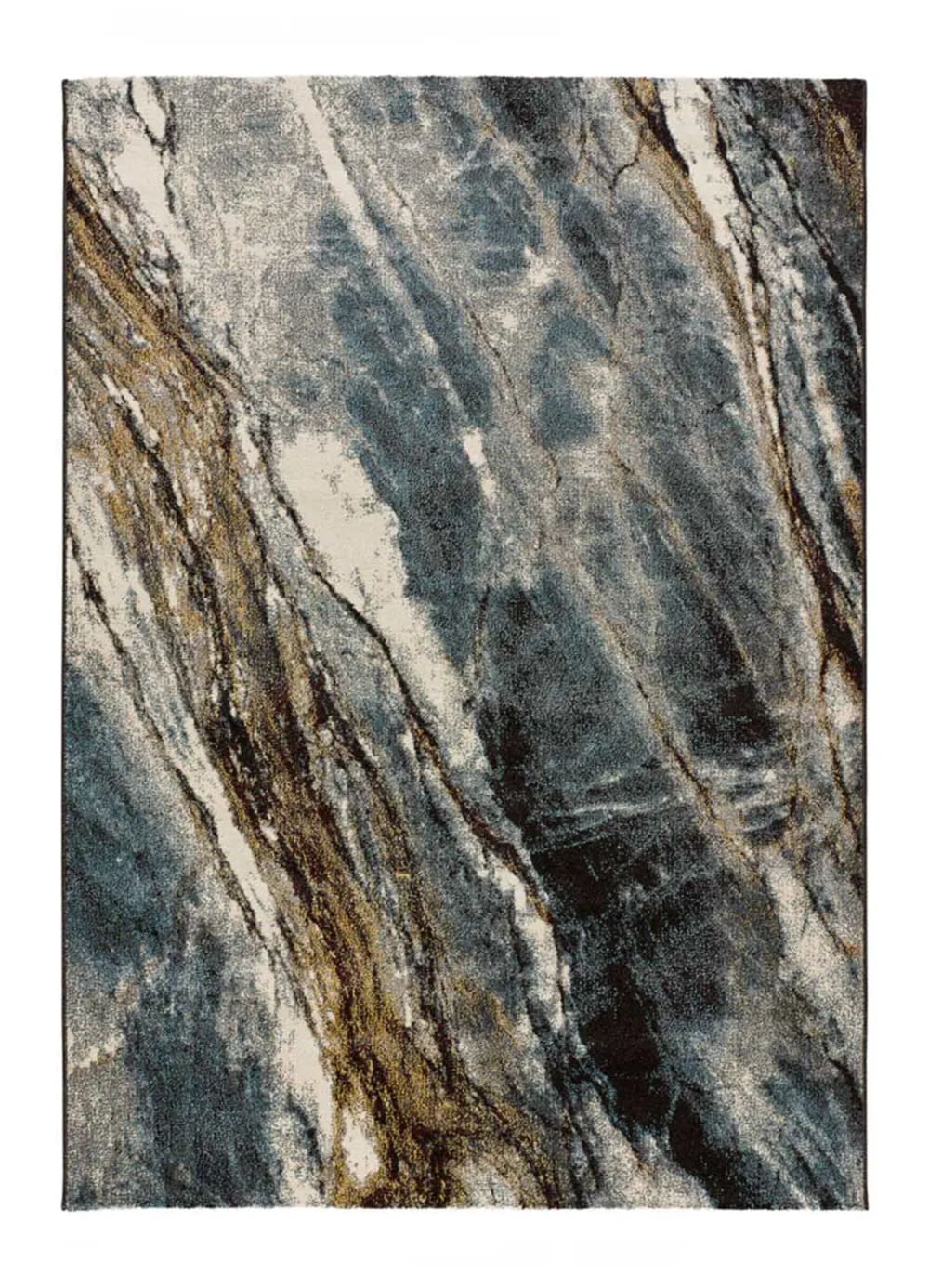 Tapis effet marbre gris