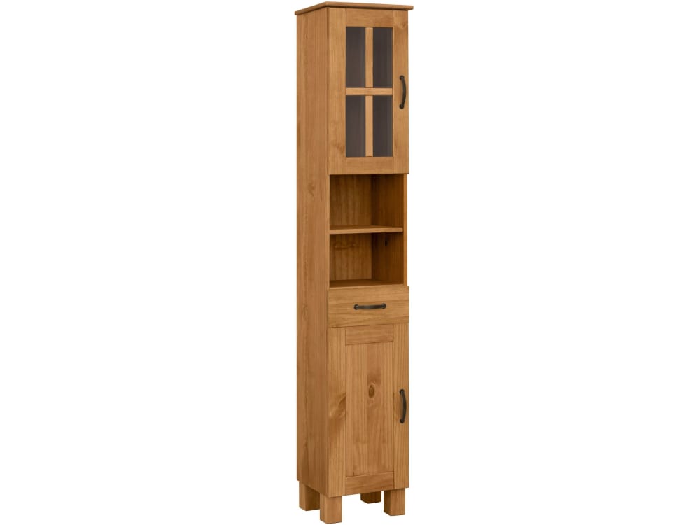 Meuble colonne de salle - pin