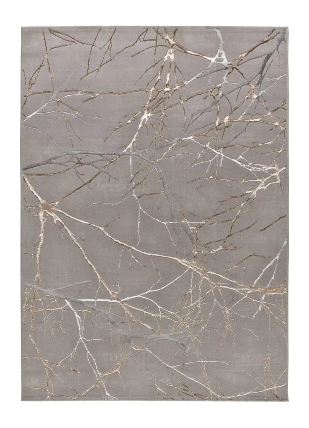 Kurzflorteppich, Marmoreffekt, grau, 80x150 cm - Maisons Du Monde