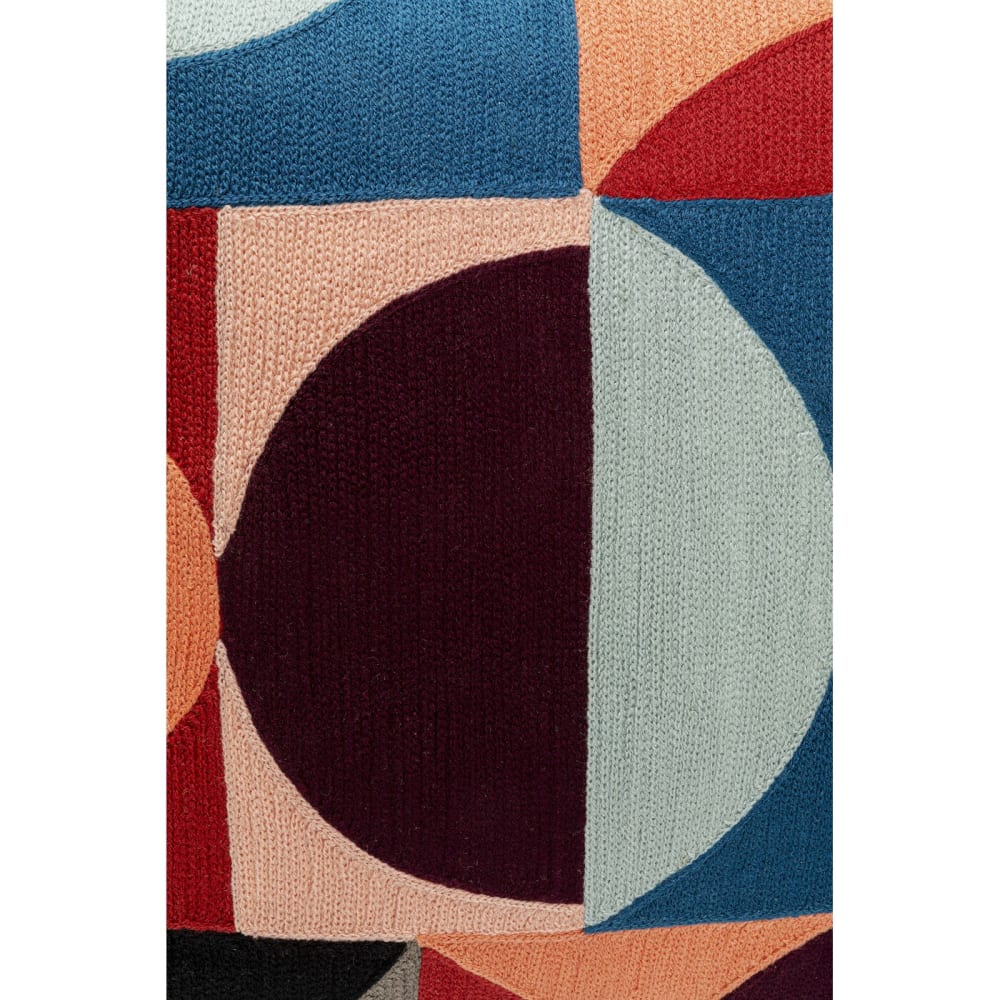 Kissen mit abstraktem Muster, mehrfarbig, 45x45cm - Maisons Du