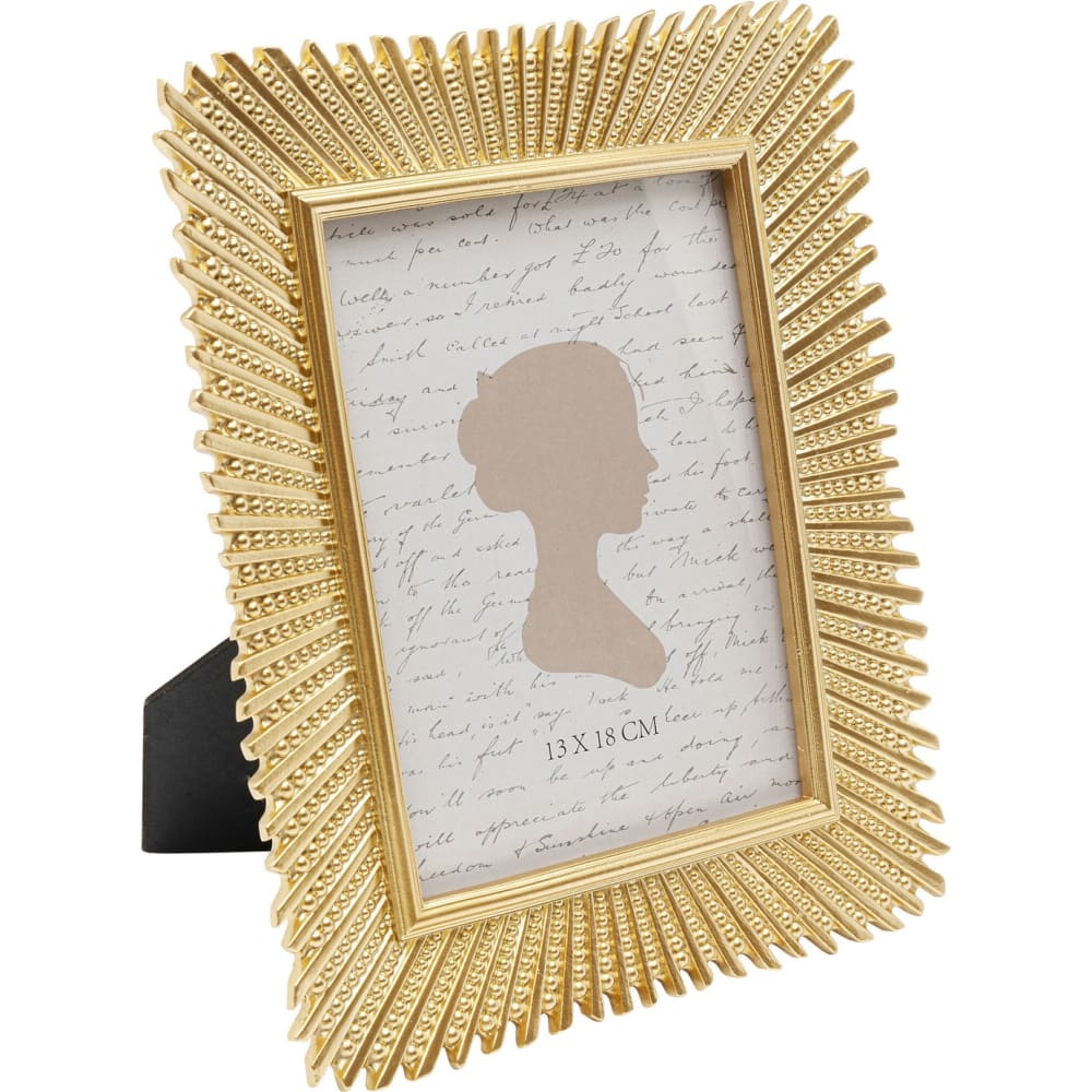 Bilderrahmen aus Polyresin, gold, 13x18cm - Maisons Du Monde