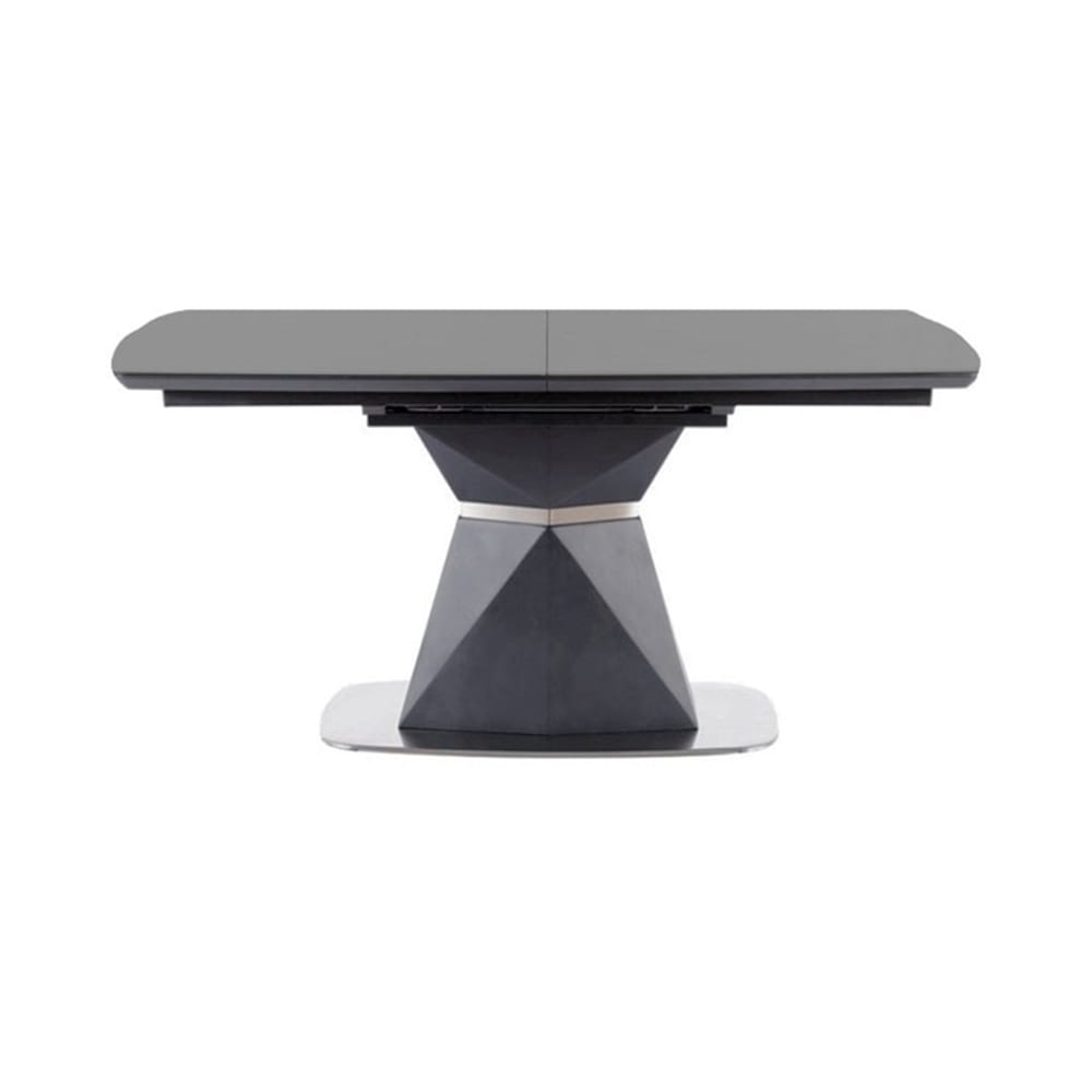 Feldmann-Wohnen Esstisch ausziehbar aus MDF, Stahl & Keramik, 160-210x76x90cm, grau style modern - Keramik