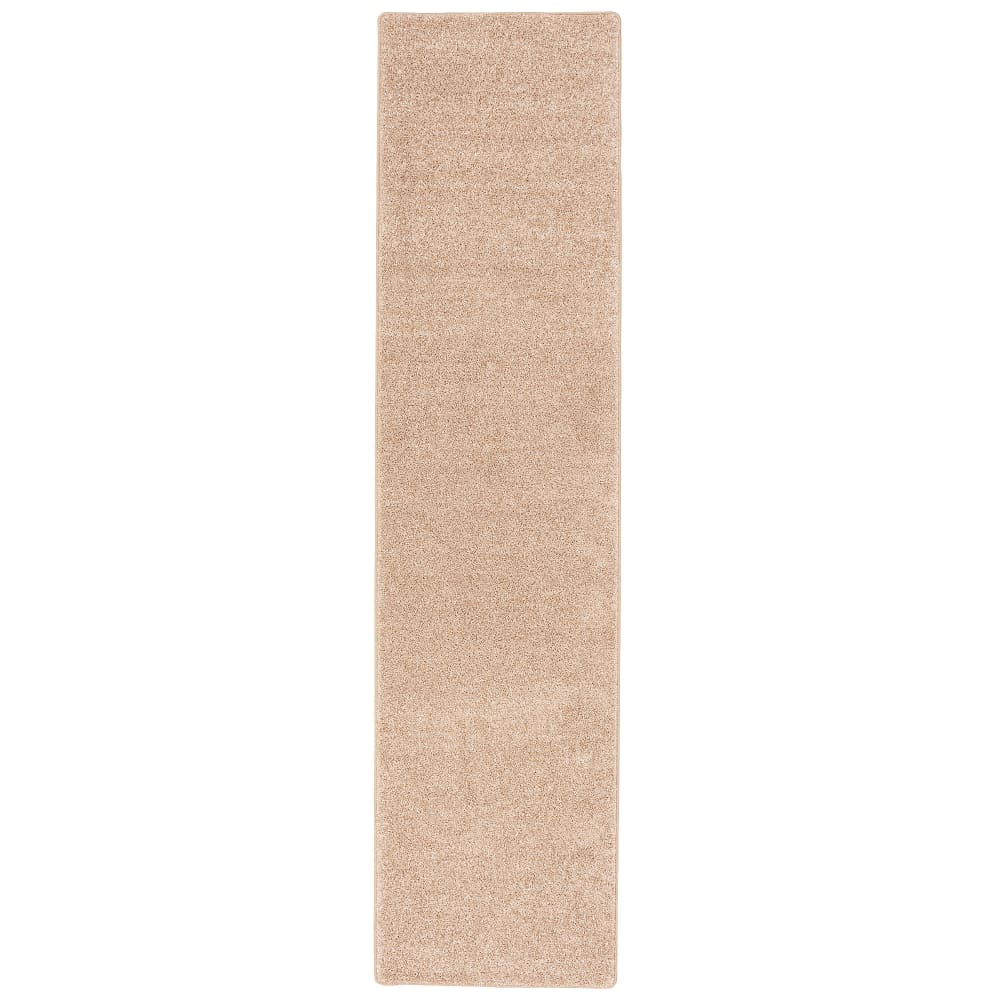 Tapis couloir uni beige 80x400 cm