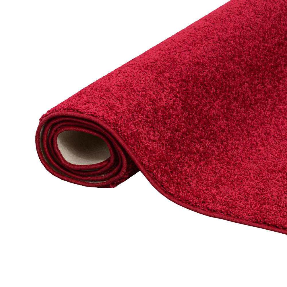Tapis couloir uni rouge 80x400 cm — vue 4