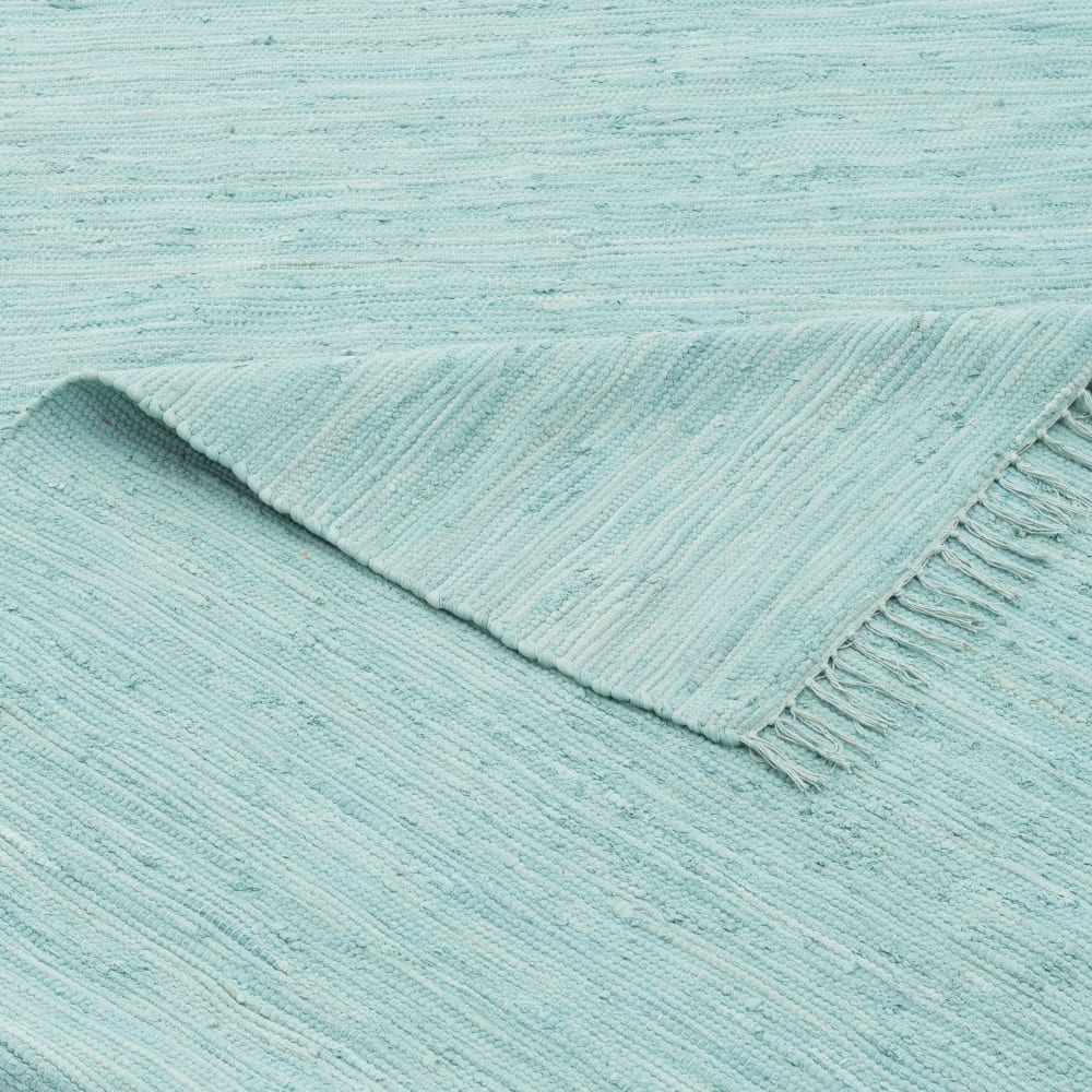 Tapis couloir en coton bleu 70x140 cm — vue 4