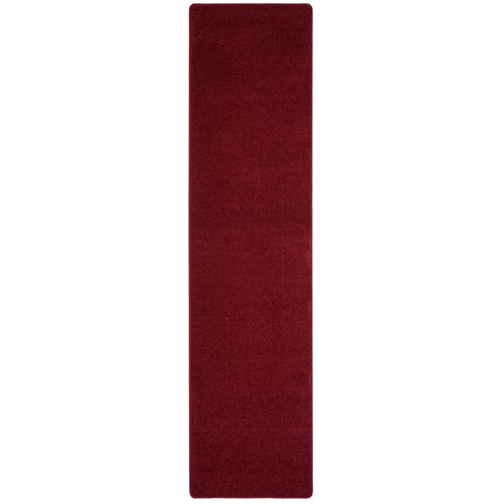 Tapis couloir uni vin rouge 80x200 cm