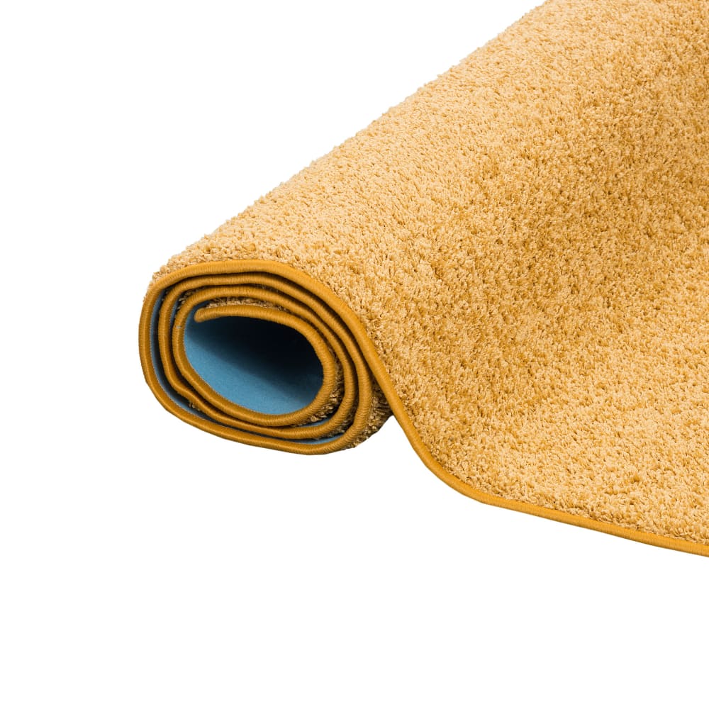 Tapis couloir uni jaune curry 80x400 cm — vue 4