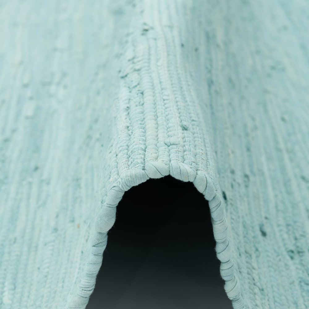 Tapis couloir en coton bleu 60x120 cm — vue 4