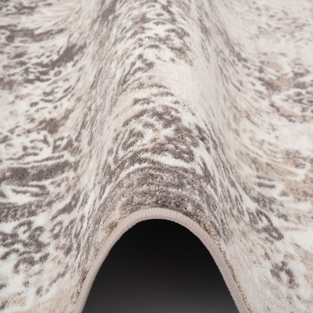 Tapis oriental avec bordure beige gris 80x160 cm — vue 4