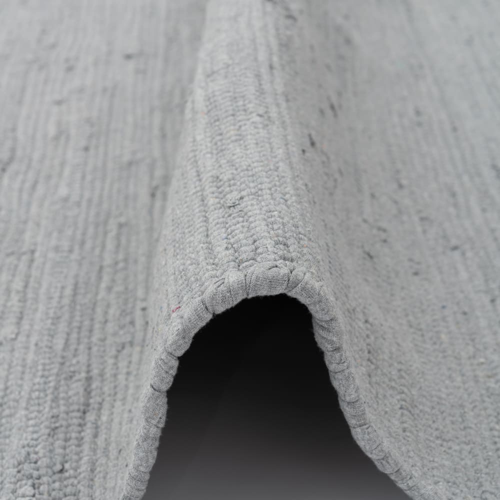 Tapis en coton uni gris 70x140 cm — vue 4