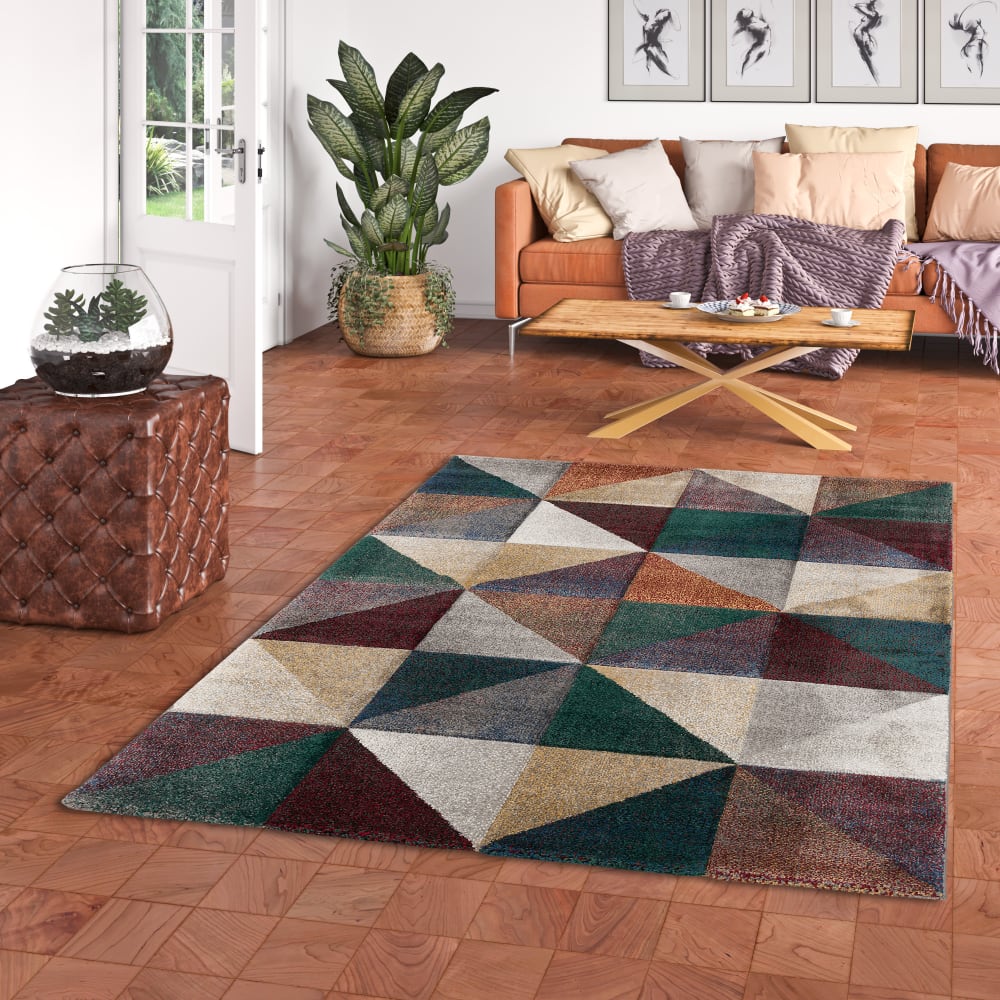 Tapis moderne multicolore 80x150 cm — vue 3