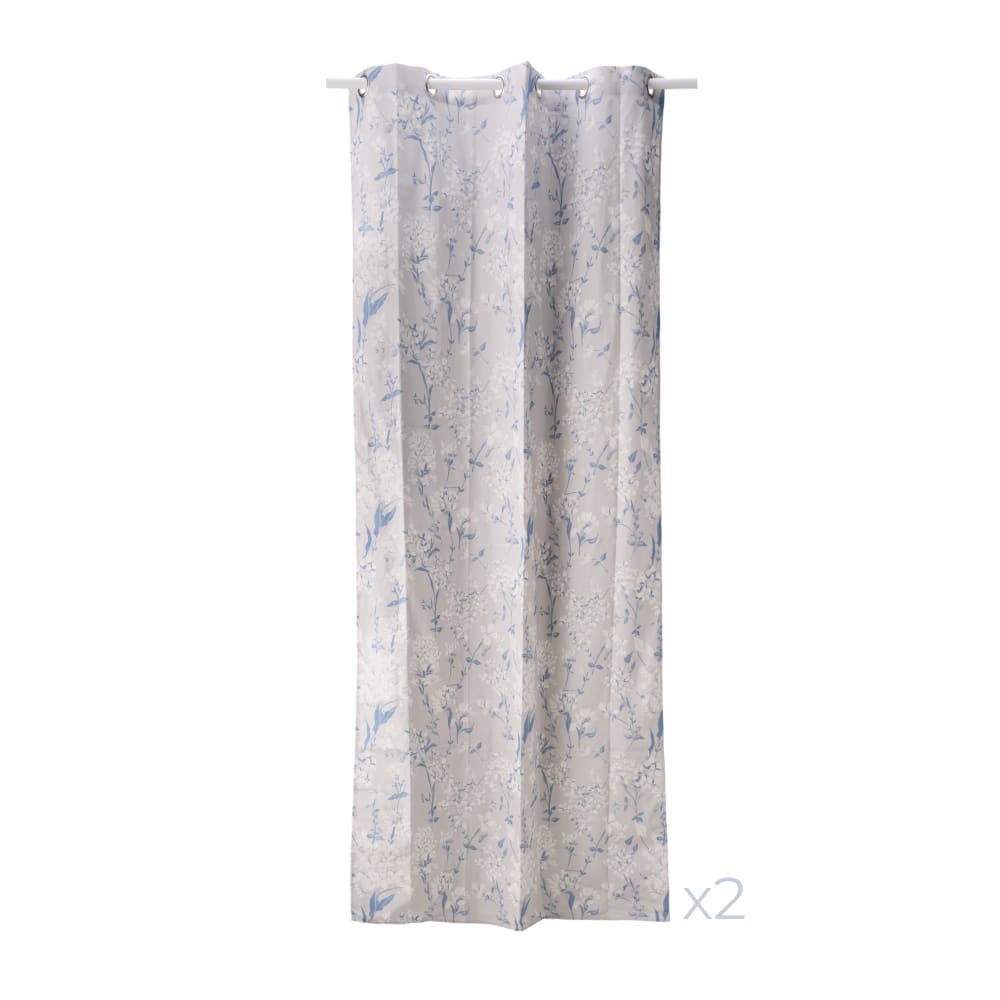 Lot de 2 rideaux en coton