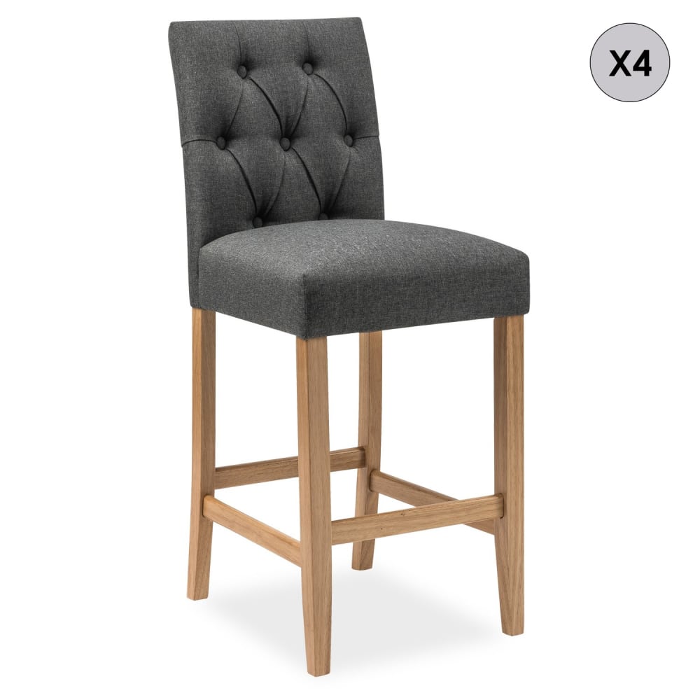 Lot 4 chaises bar