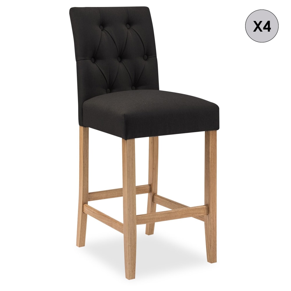 Lot 4 chaises bar