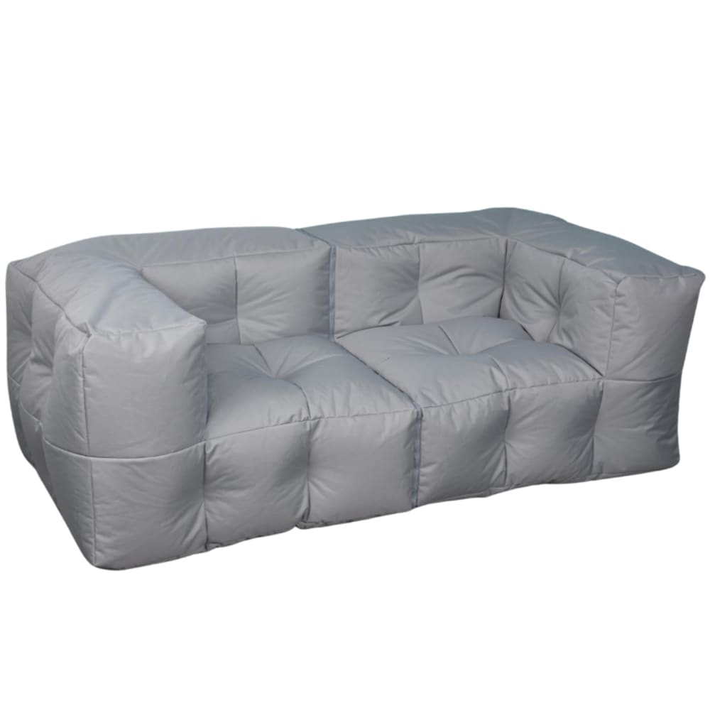 Canapé modulable extérieur imperméable 90 x 180 cm gris clair