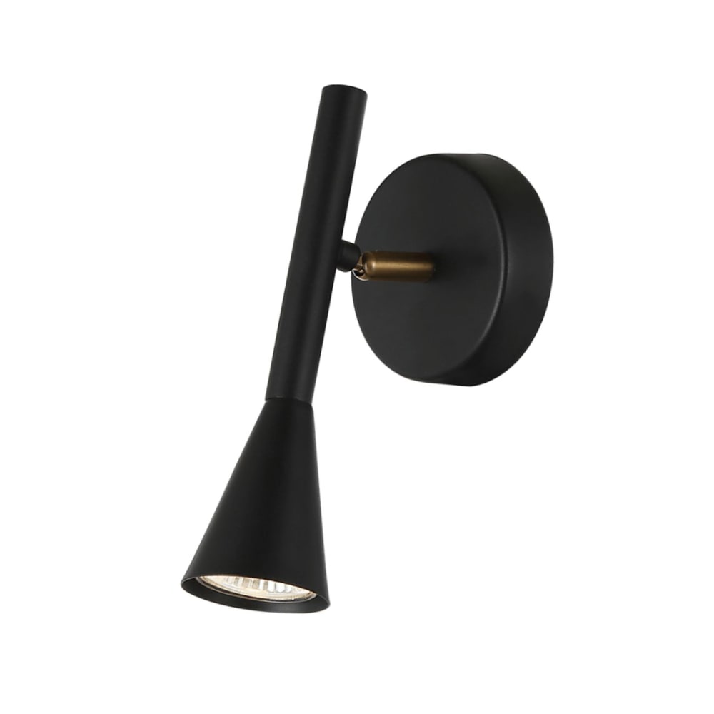 Applique en métal Noir et doré 22.5 cm