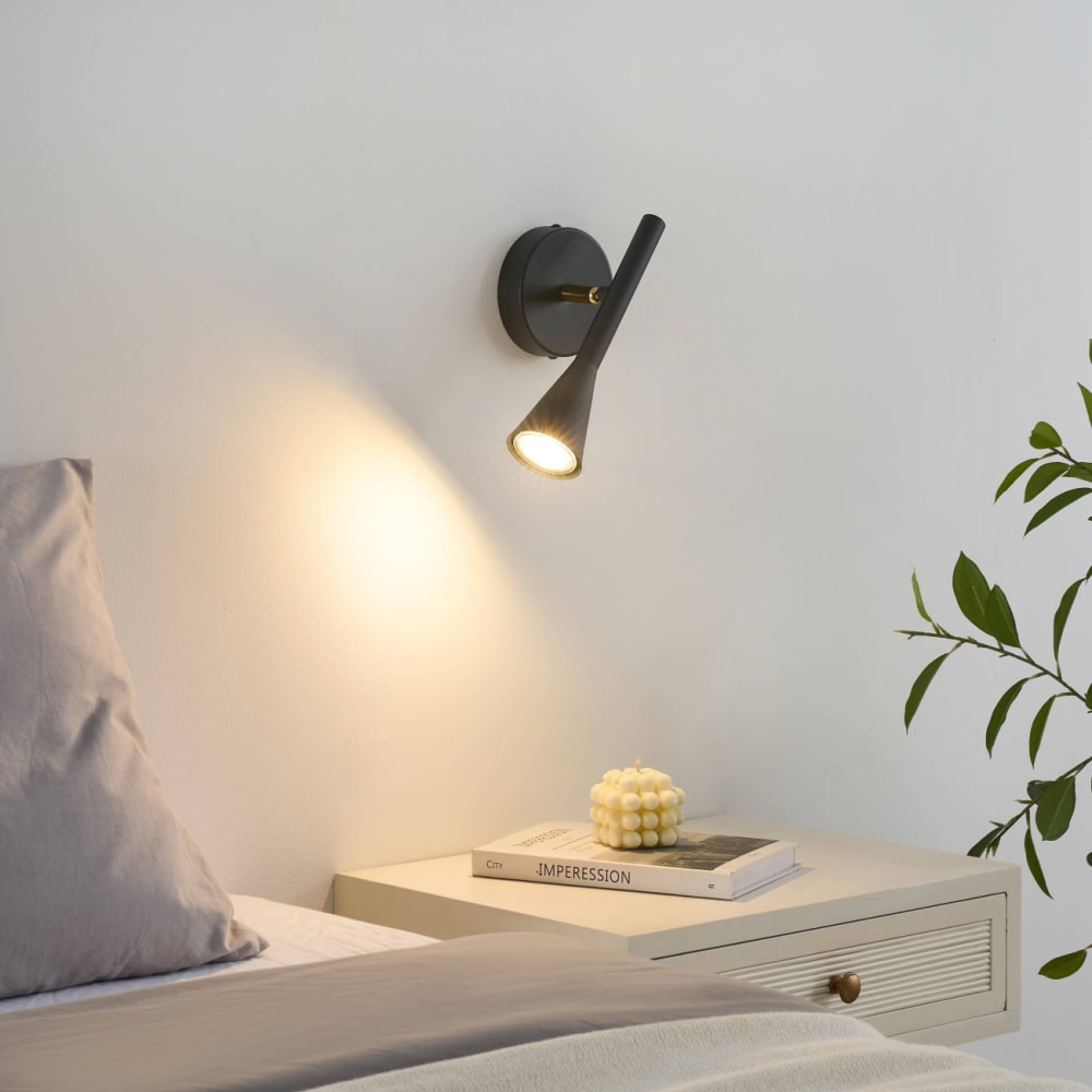Wandleuchte aus Metall 22 cm, Schwarz und gold - Maisons Du Monde