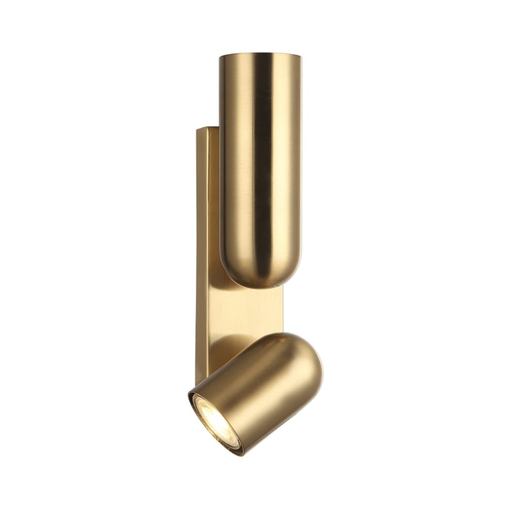 Kosilum Wandleuchte aus Metall 30 cm, Messing Gold Metall