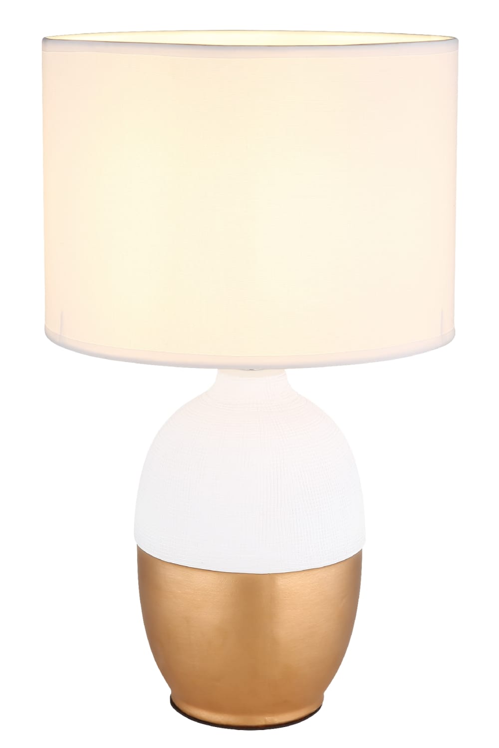 Lampe à poser céramique blanc, 43cm