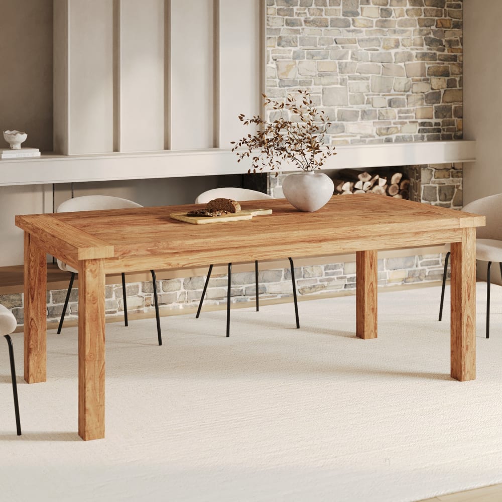 Rechteckiger Tisch aus recyceltem Teakholz 200cm für 8 Personen -