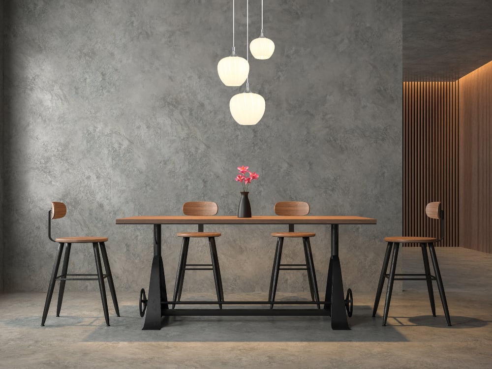 Suspension métal noir chromé/gunmetal, 120cm — vue 3