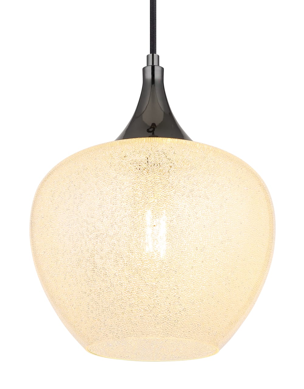Suspension métal noir chromé/gunmetal, 120cm — vue 4
