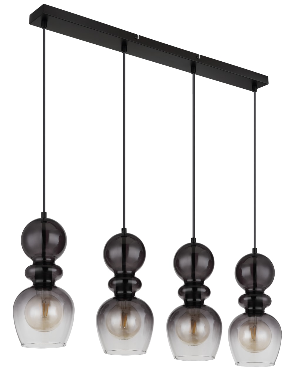 Suspension métal noir mat, 150cm — vue 3