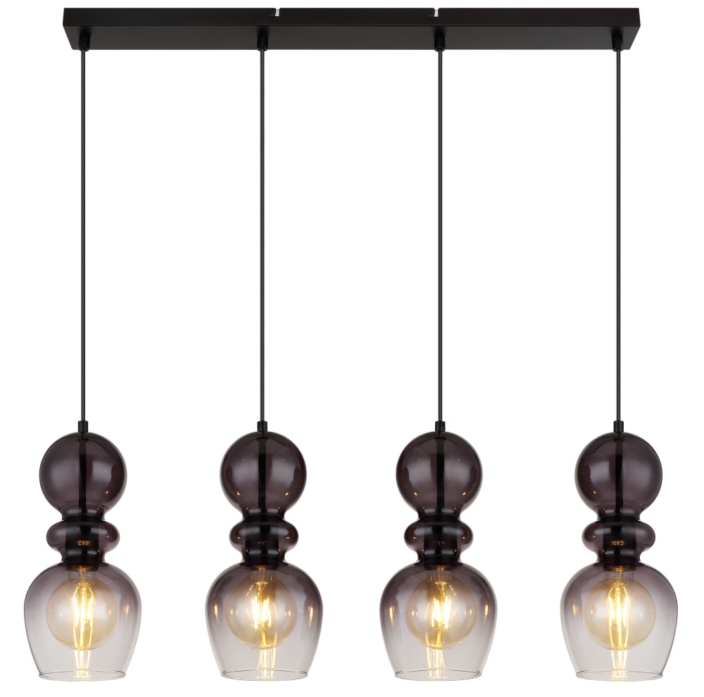 Suspension métal noir mat, 150cm — vue 4