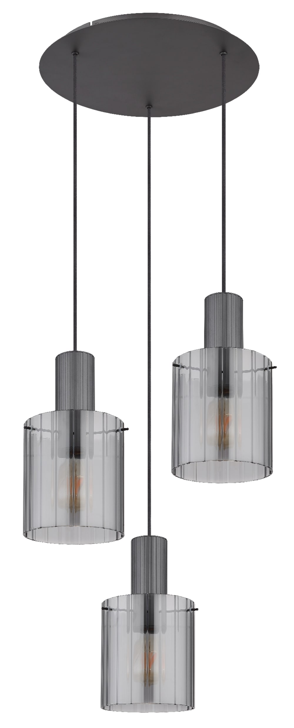 Suspension métal gris foncé, 150cm — vue 4