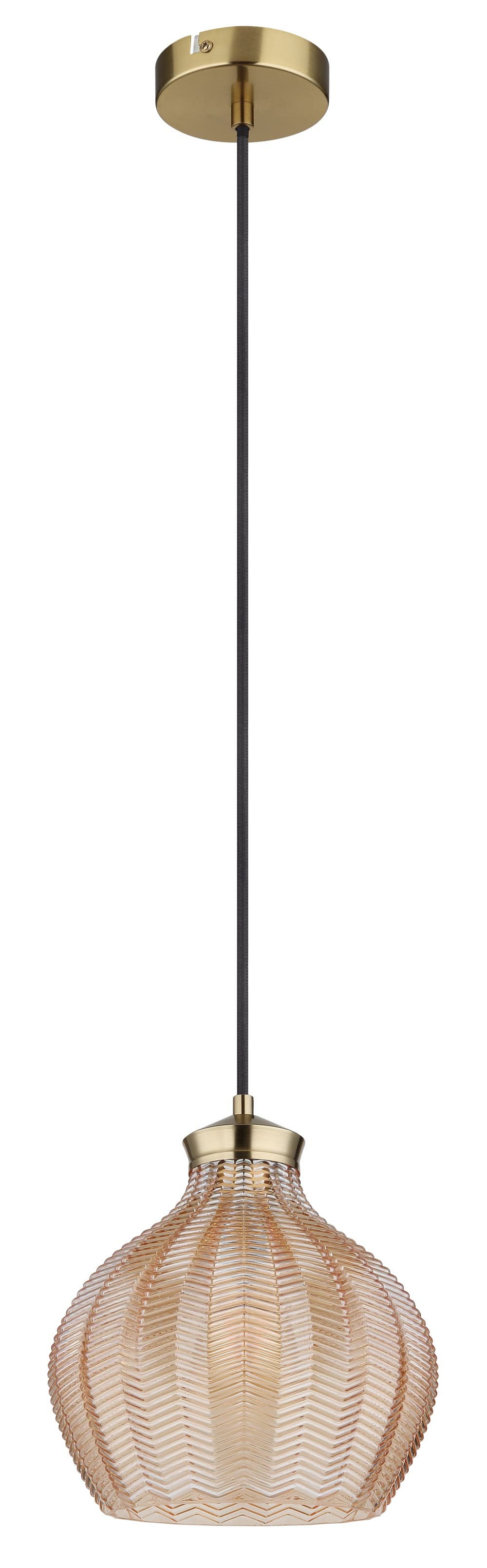 Suspension métal couleur or mat, 120cm — vue 4