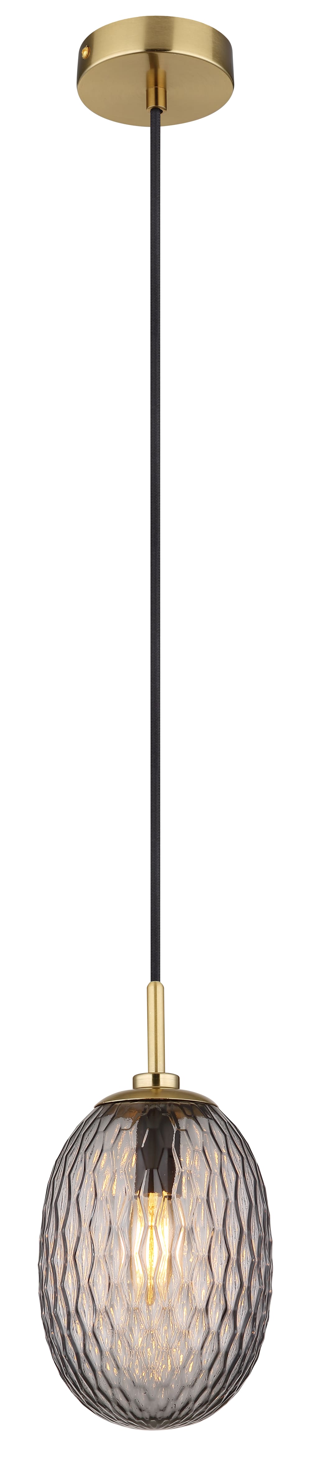 Suspension métal couleur or mat, 120cm