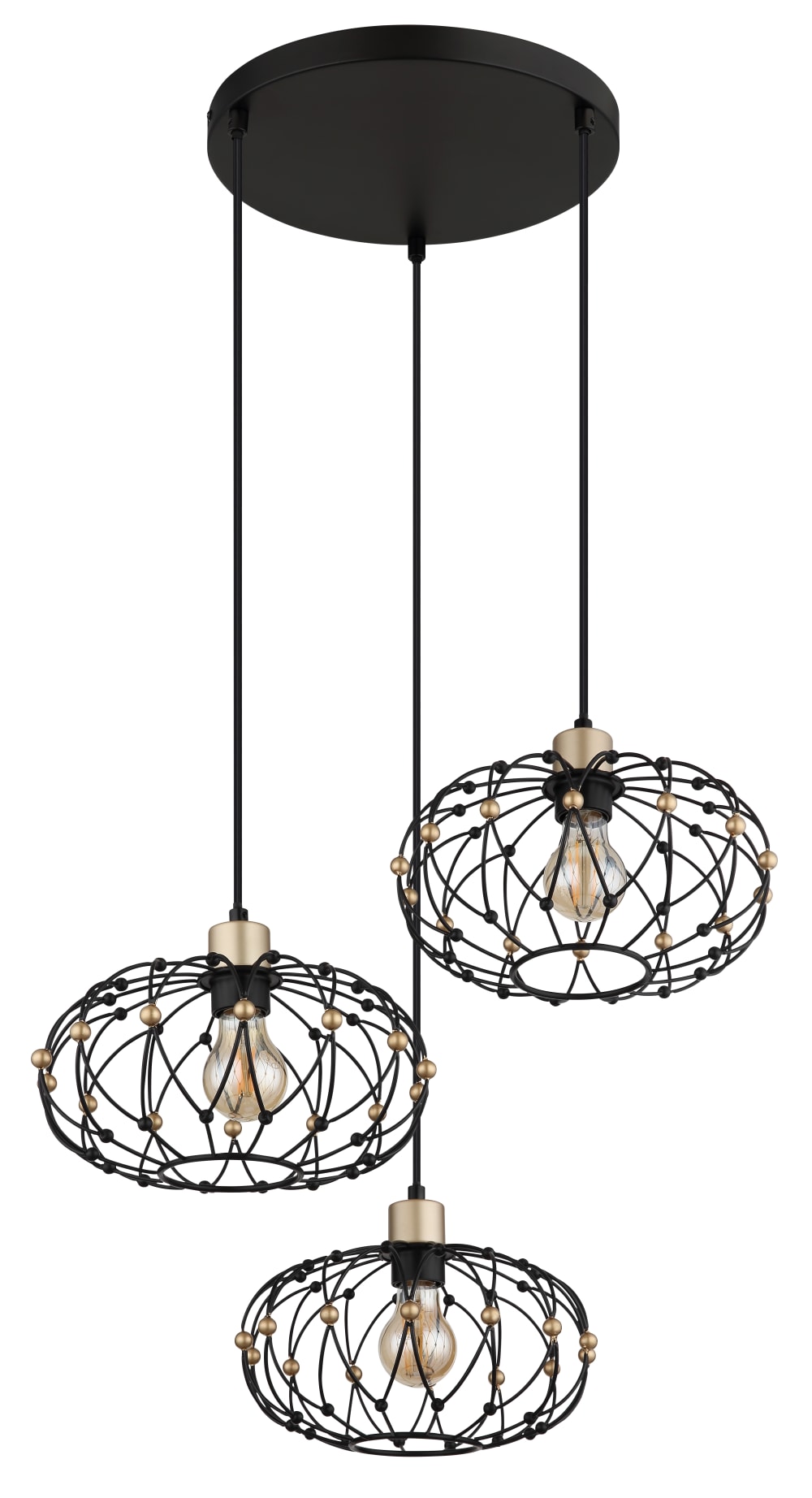 Suspension métal noir mat, 150cm — vue 4