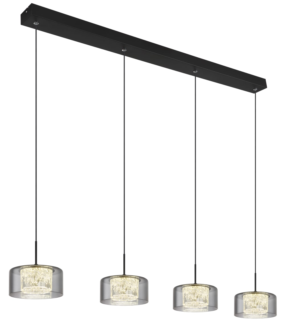 suspension métal noir