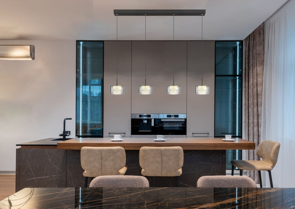 Suspension métal noir mat, 150cm — vue 3