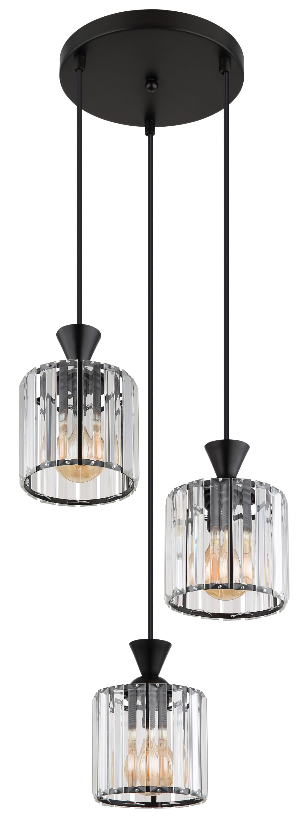 Suspension métal noir mat, 120cm — vue 4