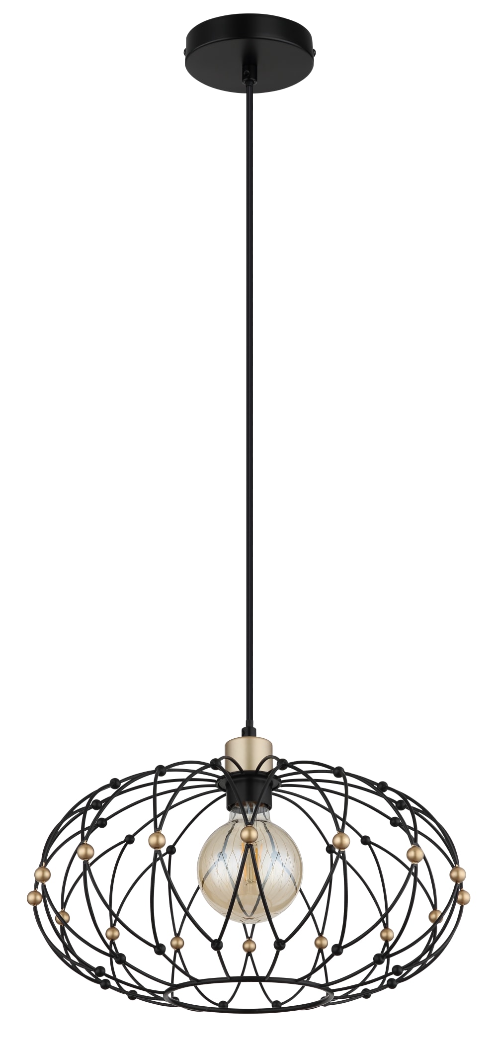 Suspension métal noir mat, 150cm — vue 4