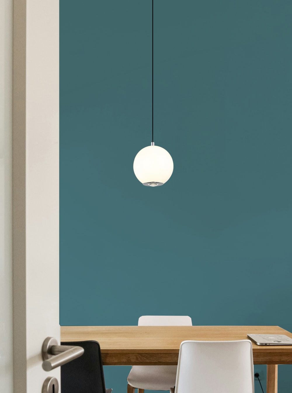 Suspension métal gris mat, 180cm — vue 3