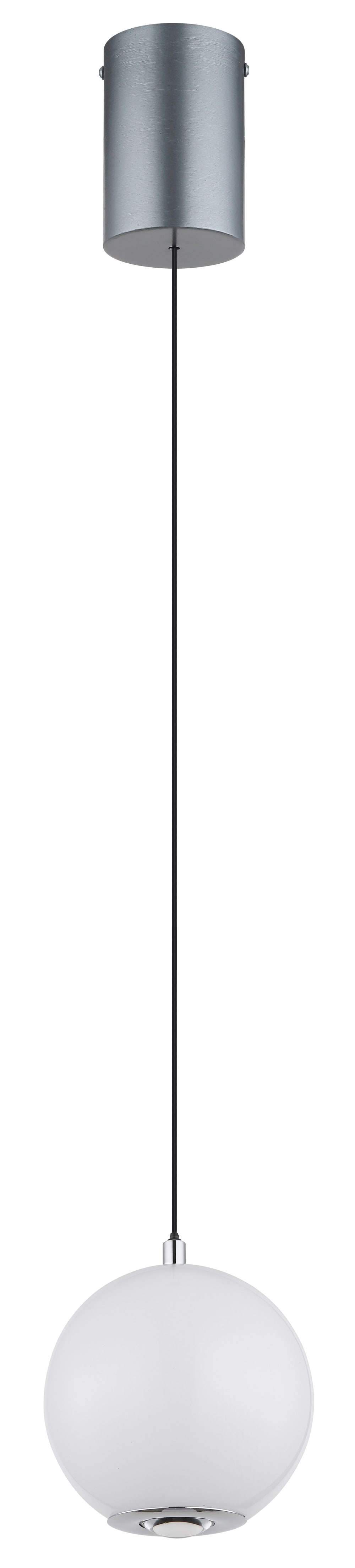 Suspension métal gris mat, 180cm — vue 4