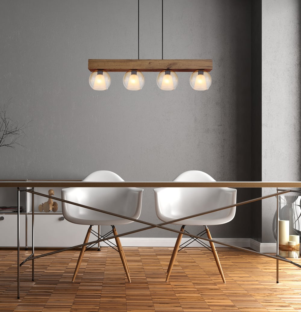 Suspension métal noir mat, 120cm — vue 3
