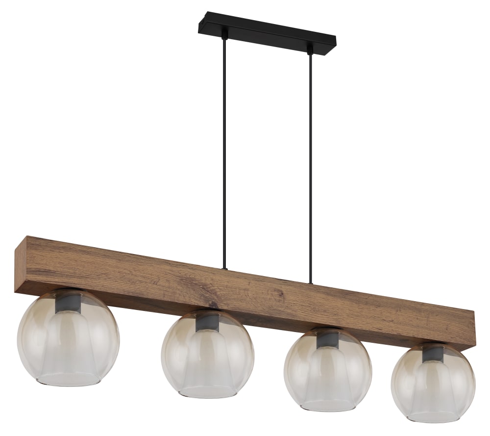 Suspension métal noir mat, 120cm — vue 4